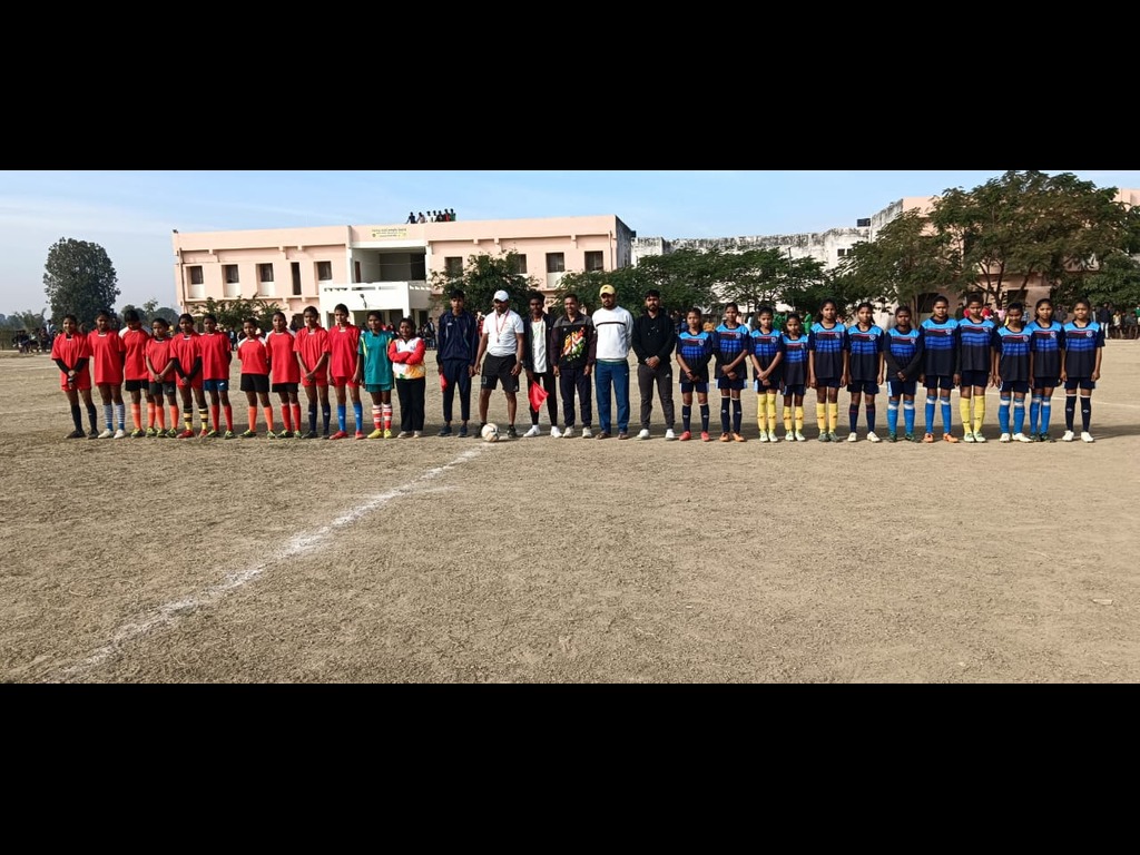FOOTBALL TEAM OF EMRS SHAHDOL 2023-24 AT STATE LEVEL SPORTS TOURNAMENT